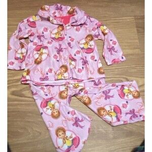 Disney Toddler Girls 2T Fancy Nancy Pajamas Set Flannel Pink